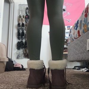 purple timberland snowboots